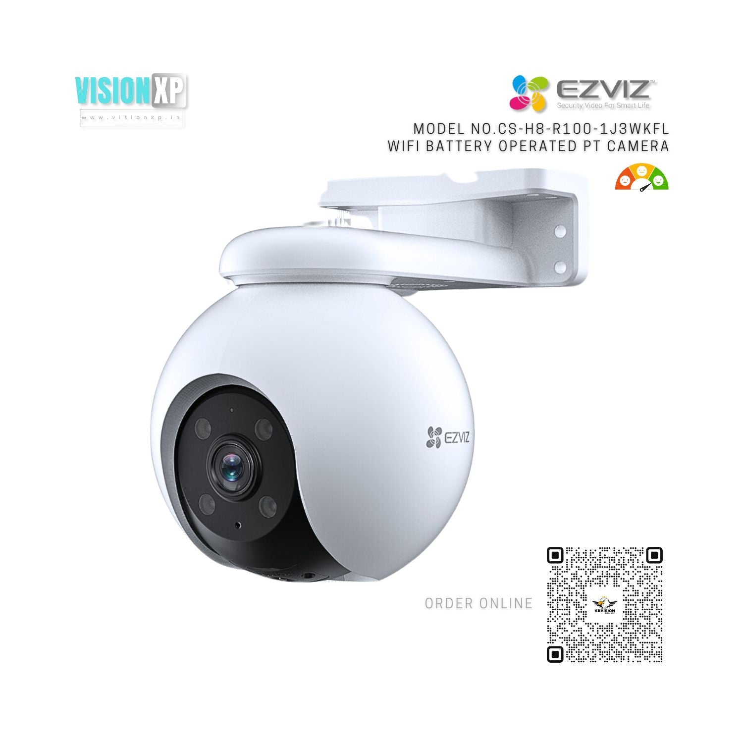 Ezviz H8 Pro 2K Pan & Tilt Wi-Fi Camera Ezviz H8 Pro 2K Pan & Tilt Wi-Fi Camera